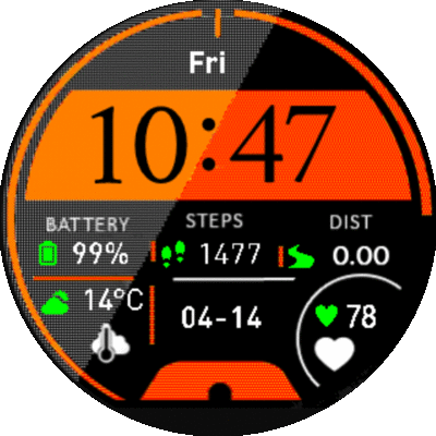 华米跃我Amazfit Pace, Stratos手表表盘