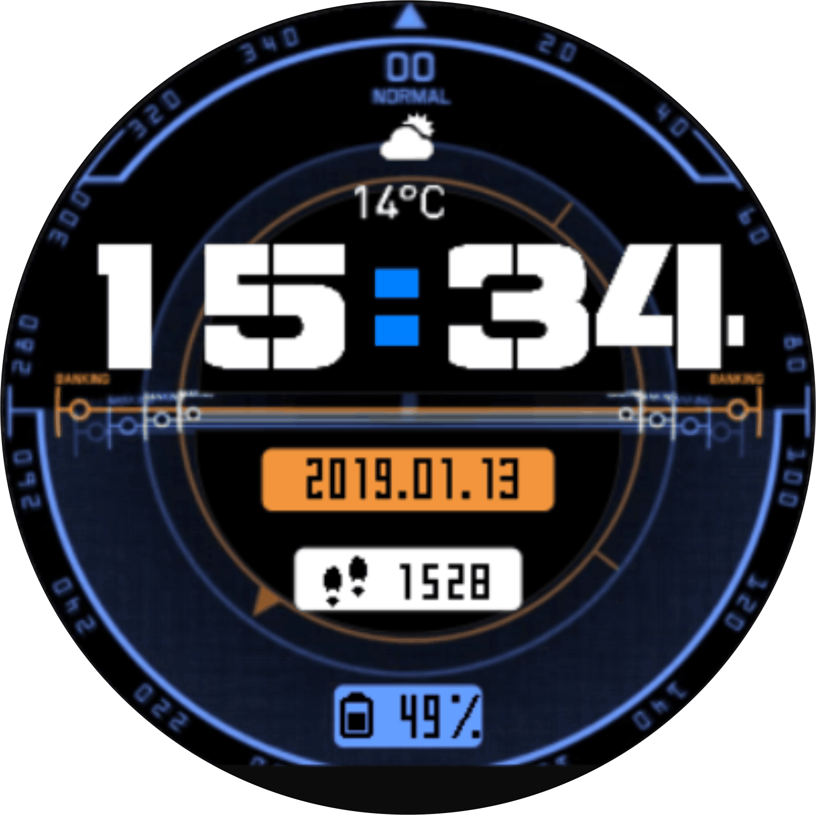 华米跃我Amazfit Pace, Stratos手表表盘