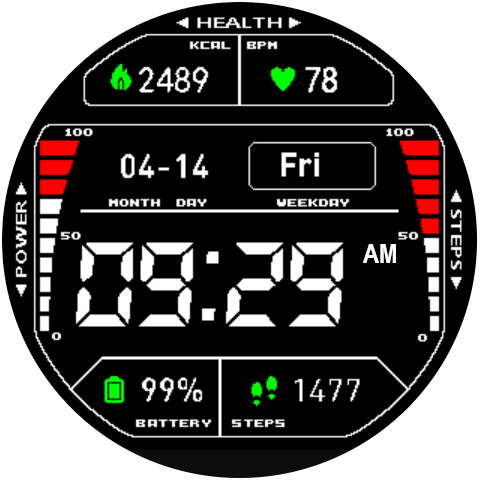 华米跃我Amazfit Pace, Stratos手表表盘