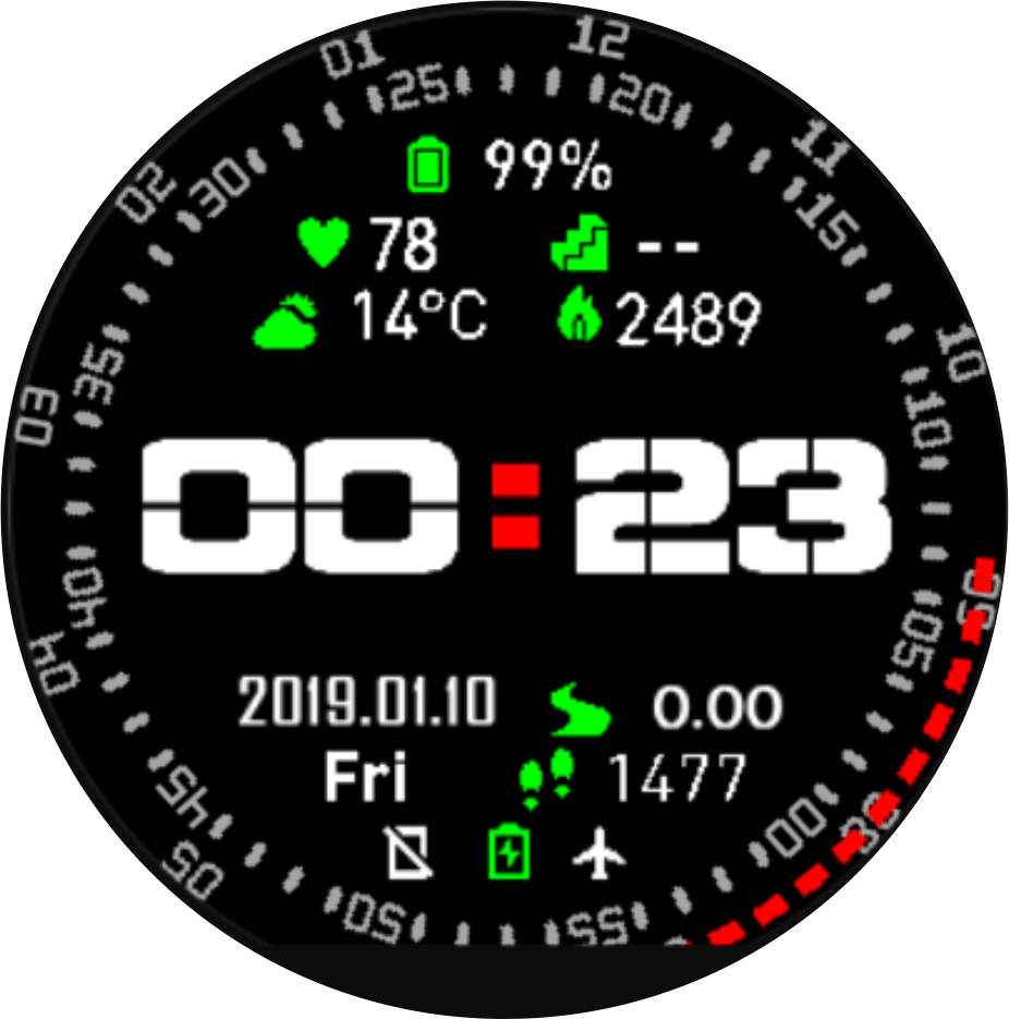 华米跃我Amazfit Pace, Stratos手表表盘