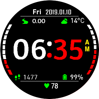 华米跃我Amazfit Pace, Stratos手表表盘