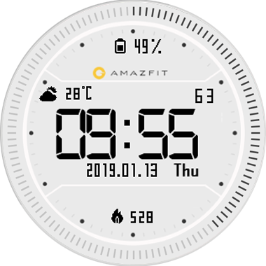 华米跃我Amazfit Pace, Stratos手表表盘