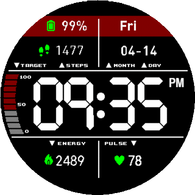 华米跃我Amazfit Pace, Stratos手表表盘