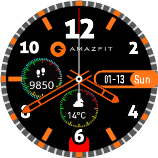 华米跃我Amazfit Pace, Stratos手表表盘
