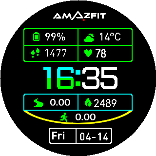 华米跃我Amazfit Pace, Stratos手表表盘