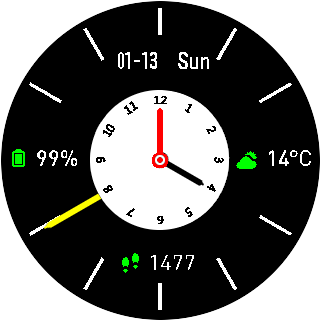 华米跃我Amazfit Pace, Stratos手表表盘