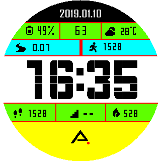 华米跃我Amazfit Pace, Stratos手表表盘
