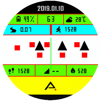 华米跃我Amazfit Pace, Stratos手表表盘
