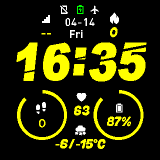 华米跃我Amazfit Pace, Stratos手表表盘