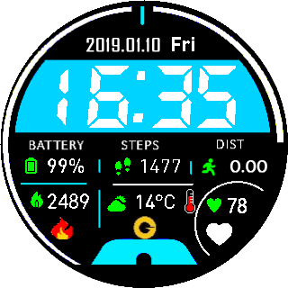 华米跃我Amazfit Pace, Stratos手表表盘