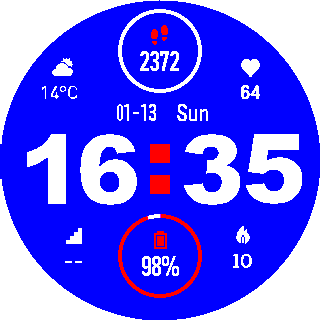 华米跃我Amazfit Pace, Stratos手表表盘