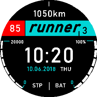 华米跃我Amazfit Pace, Stratos手表表盘