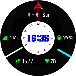 华米跃我Amazfit Pace, Stratos手表表盘