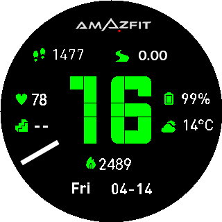 华米跃我Amazfit Pace, Stratos手表表盘