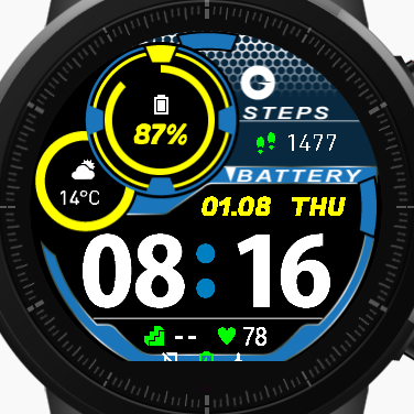 华米跃我Amazfit Pace, Stratos手表表盘