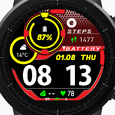 华米跃我Amazfit Pace, Stratos手表表盘