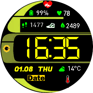 华米跃我Amazfit Pace, Stratos手表表盘