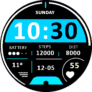 华米跃我Amazfit Pace, Stratos手表表盘