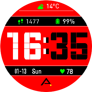 华米跃我Amazfit Pace, Stratos手表表盘
