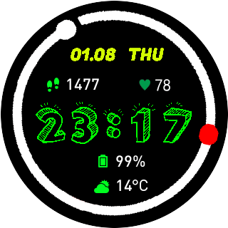华米跃我Amazfit Pace, Stratos手表表盘