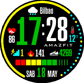 华米跃我Amazfit Pace, Stratos手表表盘