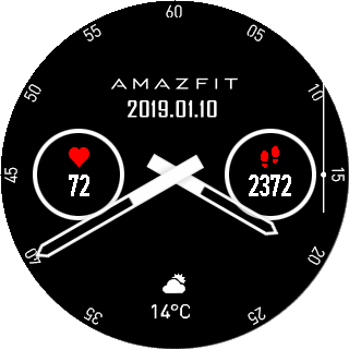 华米跃我Amazfit Pace, Stratos手表表盘