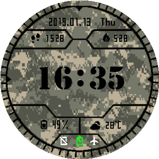 华米跃我Amazfit Pace, Stratos手表表盘