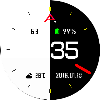 华米跃我Amazfit Pace, Stratos手表表盘