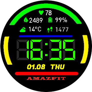 华米跃我Amazfit Pace, Stratos手表表盘