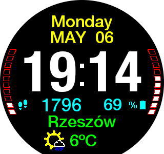 华米跃我Amazfit Pace, Stratos手表表盘
