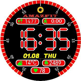 华米跃我Amazfit Pace, Stratos手表表盘