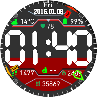华米跃我Amazfit Pace, Stratos手表表盘