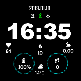 华米跃我Amazfit Pace, Stratos手表表盘