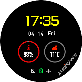 华米跃我Amazfit Pace, Stratos手表表盘