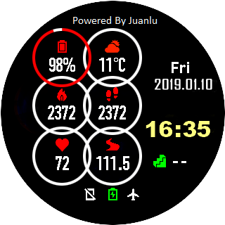 华米跃我Amazfit Pace, Stratos手表表盘