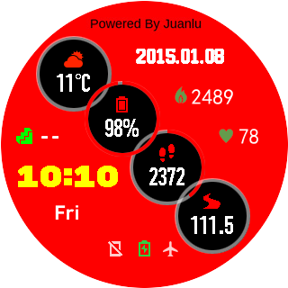 华米跃我Amazfit Pace, Stratos手表表盘