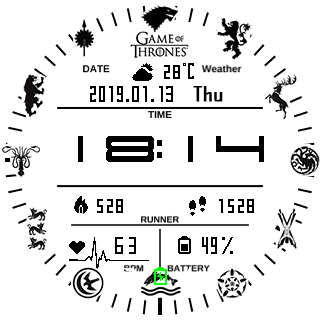 华米跃我Amazfit Pace, Stratos手表表盘