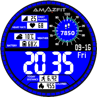 华米跃我Amazfit Pace, Stratos手表表盘