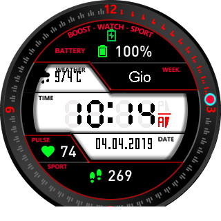 华米跃我Amazfit Pace, Stratos手表表盘