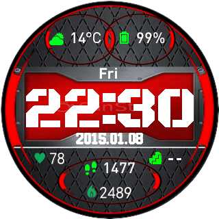 华米跃我Amazfit Pace, Stratos手表表盘