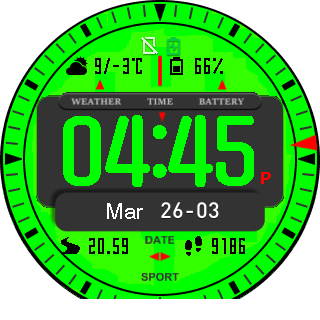 华米跃我Amazfit Pace, Stratos手表表盘