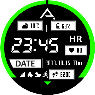 华米跃我Amazfit Pace, Stratos手表表盘