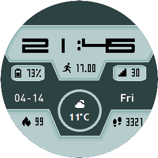 华米跃我Amazfit Pace, Stratos手表表盘