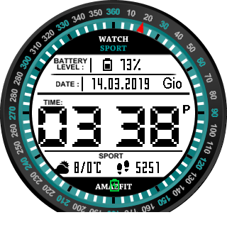 华米跃我Amazfit Pace, Stratos手表表盘