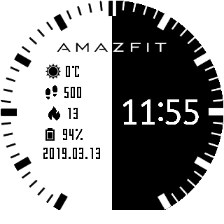华米跃我Amazfit Pace, Stratos手表表盘