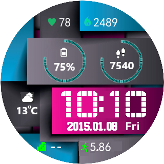 华米跃我Amazfit Pace, Stratos手表表盘