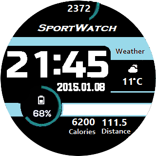 华米跃我Amazfit Pace, Stratos手表表盘