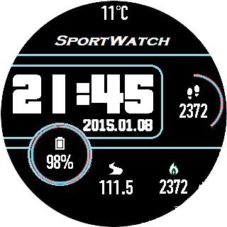 华米跃我Amazfit Pace, Stratos手表表盘