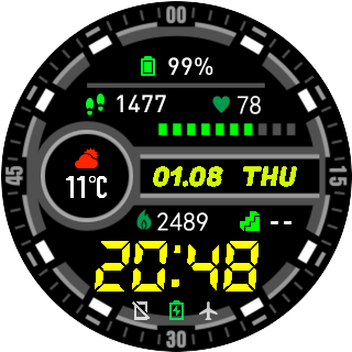 华米跃我Amazfit Pace, Stratos手表表盘