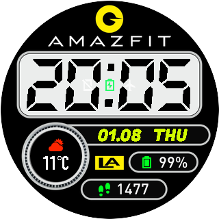 华米跃我Amazfit Pace, Stratos手表表盘